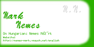 mark nemes business card